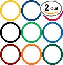 Cornhole Hole Circles Cornhole Decals - 2 Cornhole Circles Decals Pick Color