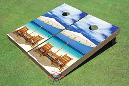 Wonderful Beach Custom Cornhole Boards