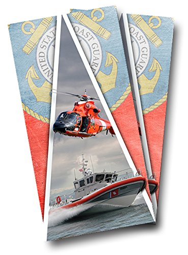 U.S. Coast Guard CORNHOLE WRAP SET Vinyl Board DECAL Baggo Bag Toss Boards MADE IN the USA