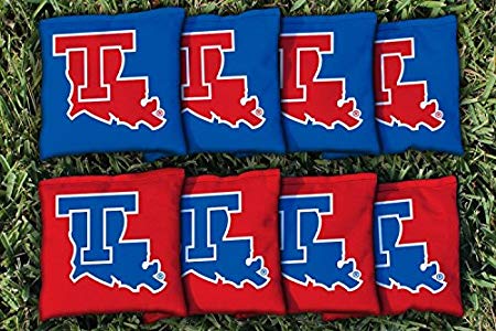 NCAA Replacement Corn Filled Cornhole Bag Set NCAA Team: Louisiana Tech Bulldogs