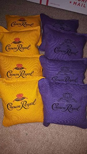 Crown Royal tournament regulation cornhole bags set of 8