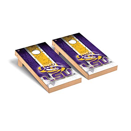 Victory Tailgate Louisiana State LSU Tigers Regulation Cornhole Game Set Vintage Version