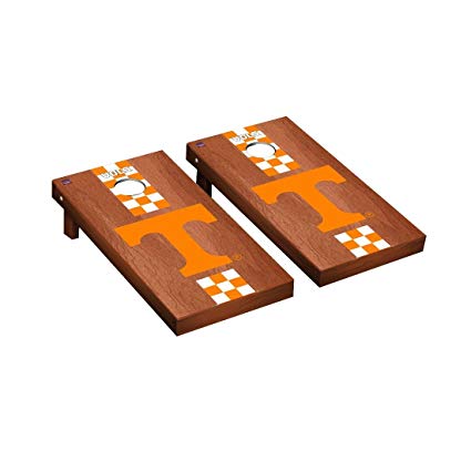 Victory Tailgate Tennessee Vols Volunteers Regulation Cornhole Game Set Rosewood Stained Stripe Version