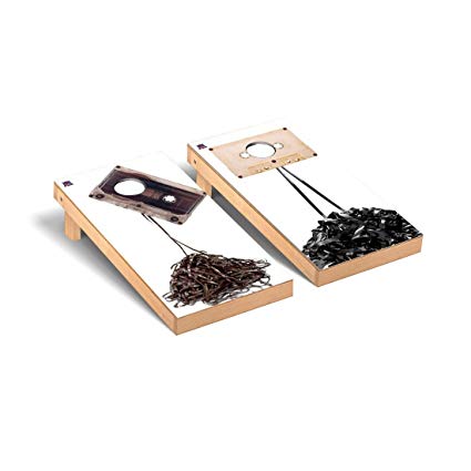 Cassette Tape Mess Cornhole Game Set