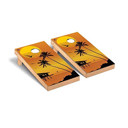 Beach Sunset Cornhole Game Set