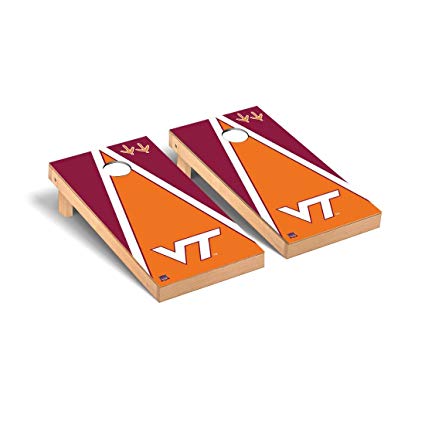 Victory Tailgate Virginia Tech Hokies Regulation Cornhole Game Set Triangle Version