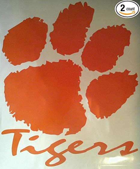 Clemson Tigers Cornhole Decals - 2 Cornhole Decals Vinyl Decals