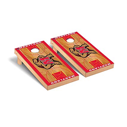 Victory Tailgate Maryland Terps Regulation Cornhole Game Set Basketball Court Version