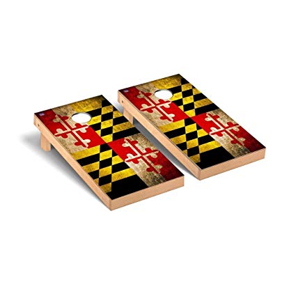 Maryland Flag Vintage Regulation Cornhole Game Set