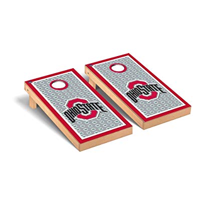 Victory Tailgate Ohio State OSU Buckeyes Regulation Cornhole Game Set Border Buckeye Leaves Version