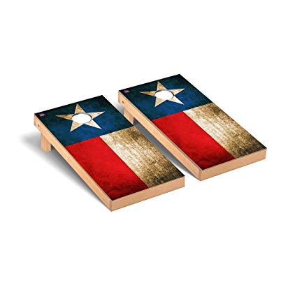 Victory Tailgate Texas Flag Vintage Cornhole Game Set