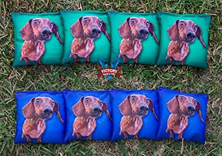 Custom Dachshund Cornhole Bag Set (corn Filled)