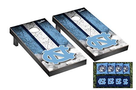 North Carolina UNC Tar Heels Desktop Mini Cornhole Game Set Version 1