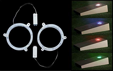 Cornhole Night LED Lights (Set of 2) - Not the Cheap 4-Prong Imitation Version - Pick From Four Color Options