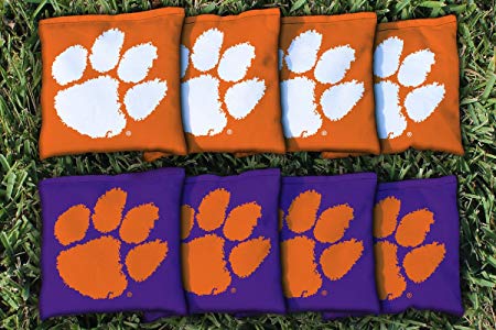 NCAA Replacement All Weather Cornhole Bag Set NCAA Team: Clemson Tigers