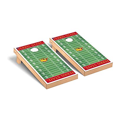 Ferris State Bulldogs Regulation Cornhole Games Regulation Cornhole Game Set Football Field Version