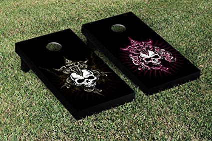 Victory Tailgate Skulls Themed Cornhole Game Set