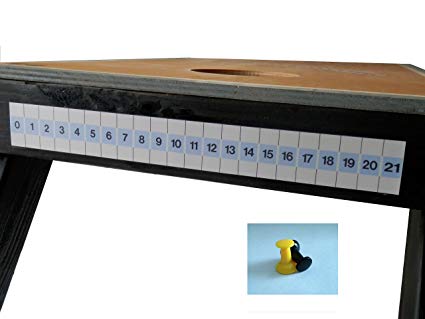 Cornhole Magnetic Scorekeeper (Yellow Black)