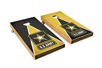 Military Service - Cornhole Boards - Cornhole Crew - ACA Regulation Size Cornhole Board Set (Baggo)