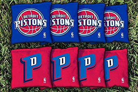 NBA Replacement All Weather Cornhole Bag Set NBA Team: Detroit Pistons