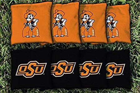 NCAA Replacement All Weather Cornhole Bag Set NCAA Team: Oklahoma State University Cowboys