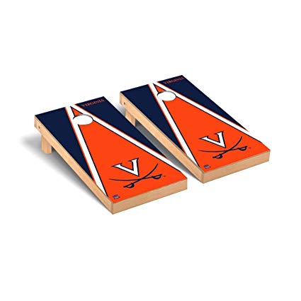 Victory Tailgate Virginia UVA Cavaliers Wahoos Regulation Cornhole Game Set Triangle Version