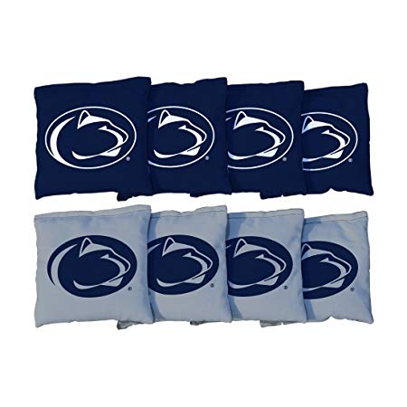 Victory Tailgate NCAA Cornhole Game Bag Set (8 Bags Included, Corn-Filled)