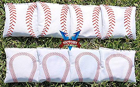 Custom Baseball Cornhole Bag Set (corn Filled)