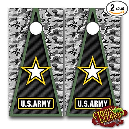 CL0060 Army CORNHOLE LAMINATED DECAL WRAP SET Decals Board Boards Vinyl Sticker Stickers Bean Bag Game Wraps Vinyl Graphic Image Corn Hole Military Armed Forces Navy Airforce Marines Coast Guard