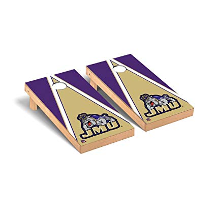 James Madison JMU Dukes Regulation Cornhole Game Set Triangle Version