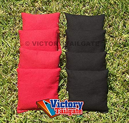 All Weather Cornhole Bags (4 Red & 4 Black)