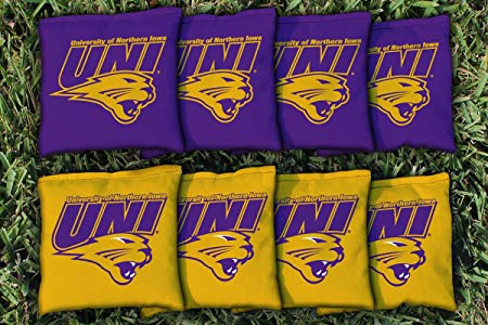 NCAA Replacement Corn Filled Cornhole Bag Set NCAA Team: Northern Iowa Uni Panthers