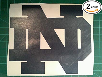 Notre Dame Cornhole Decals - 2 Cornhole Decals