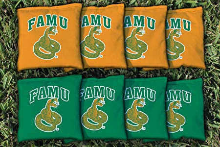 NCAA Replacement Corn Filled Cornhole Bag Set NCAA Team: Florida A&M University Rattlers