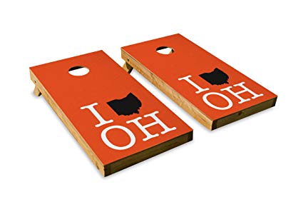 Pro Football State Pride Cornhole Boards - Cornhole Crew - ACA Regulation Size Cornhole Board Set (Baggo)