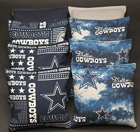 CORNHOLE BEAN BAGS w DALLAS COWBOYS NEW!8 ACA Regulation Corn Toss Tailgate Bags