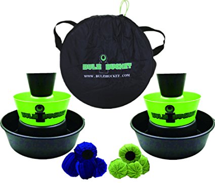 BULZiBUCKET Next Generation Cornhole Game - Indoor/Outdoor Beach, Tailgate, Camping, Pool & Yard Game