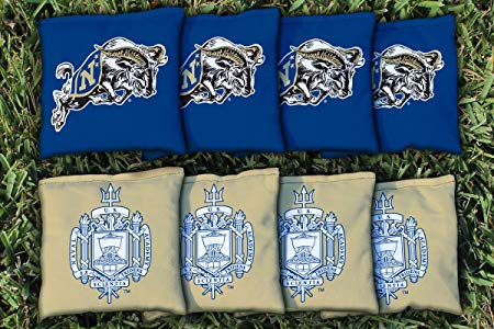 NCAA Replacement Corn Filled Cornhole Bag Set NCAA Team: Naval Academy Midshipmen