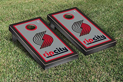 Victory Tailgate Portland Blazers Trailblazers NBA Basketball Regulation Cornhole Game Set Border Version