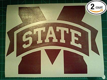 Mississippi State Cornhole Decals - 2 Cornhole Decals Vinyl Vehicle Decals