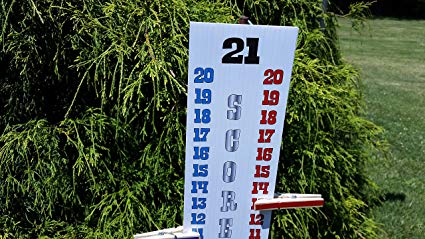 Scoreboard Score Keeper - RED WHITE BLUE - UV Resistant - Cornhole - Easily Attaches To Pole